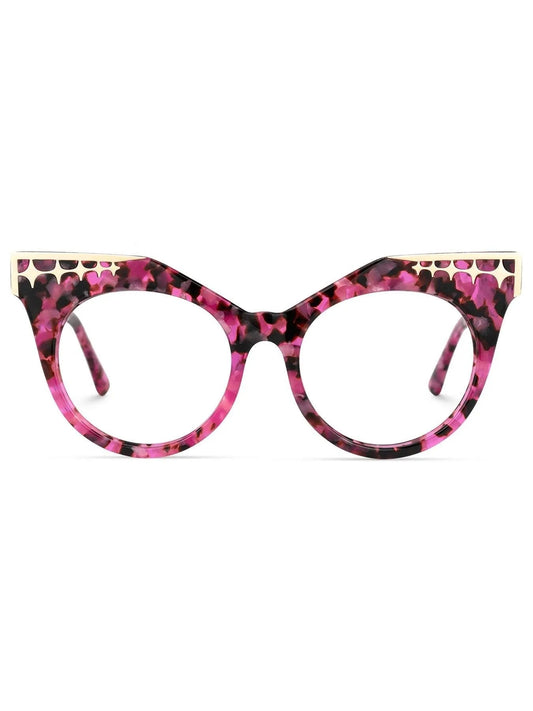 Cat Eye Acetate Eyewear Go Hot Pink Frames Jewelry Bubble