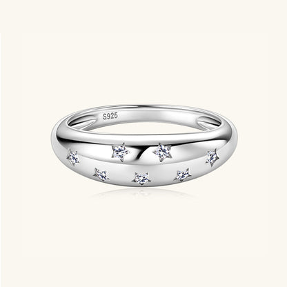 Celestial Moissanite Dome Ring Jewelry Bubble