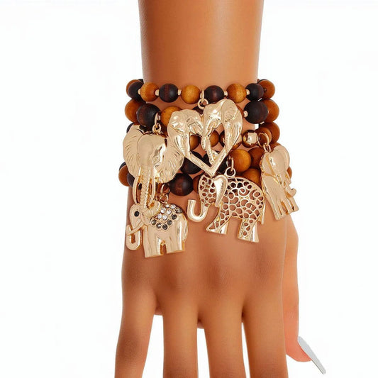 Charm up your style with Wooden Beaded Bracelets for Women - Shop Now Jewelry Bubble