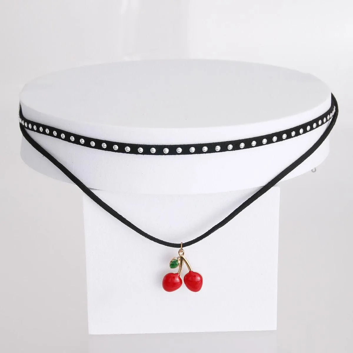 Cherry Choker: A Sweet & Stylish Necklace for Fun Occasions Jewelry Bubble