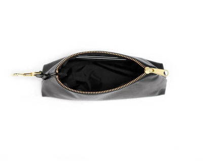 Classic Black Leather 2-Piece Wristlet Set Jewelry Bubble