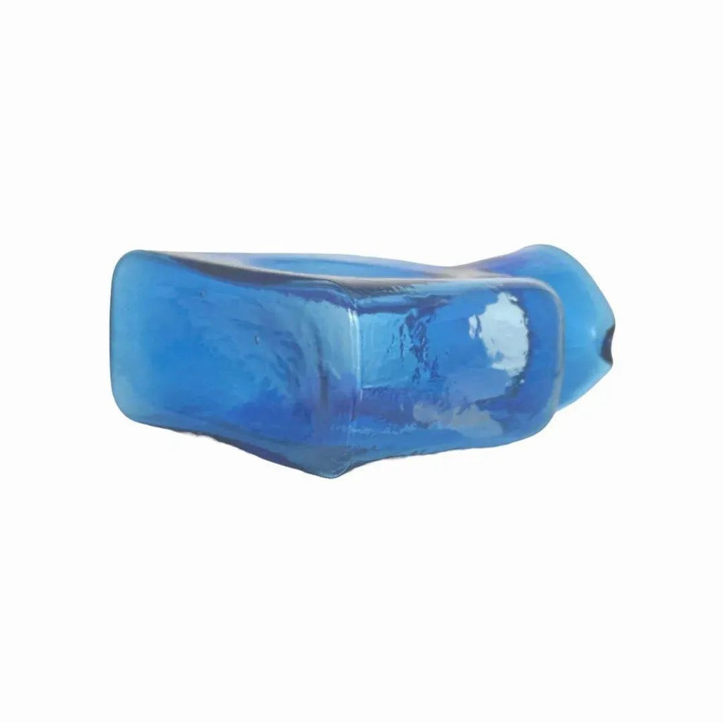 Blue Glass Pitcher Blenko Handmade Food-Safe 36oz