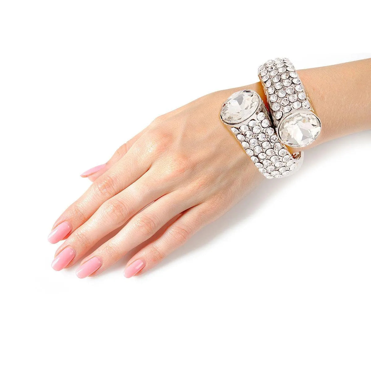 Clear Illusion Hinge Cuff Bracelet Jewelry Bubble