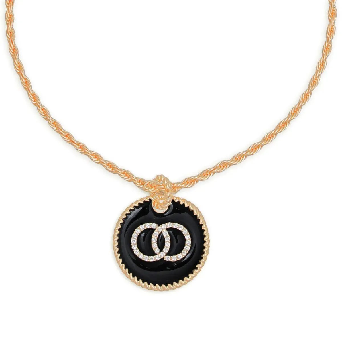 Clear Infinity Gold Necklace: Effortless Elegance - Fashion Jewelry