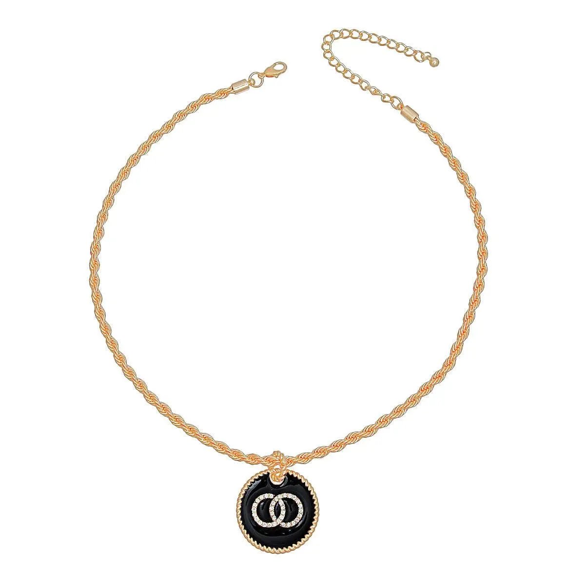 Clear Infinity Gold Necklace: Effortless Elegance - Fashion Jewelry