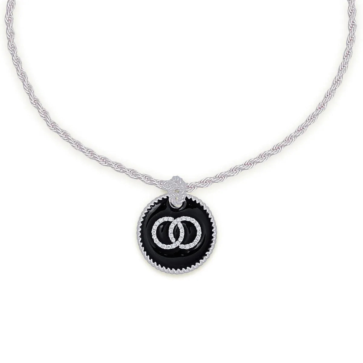 Clear Infinity Silver Necklace: Effortless Elegance - Fashion Jewelry Jewelry Bubble