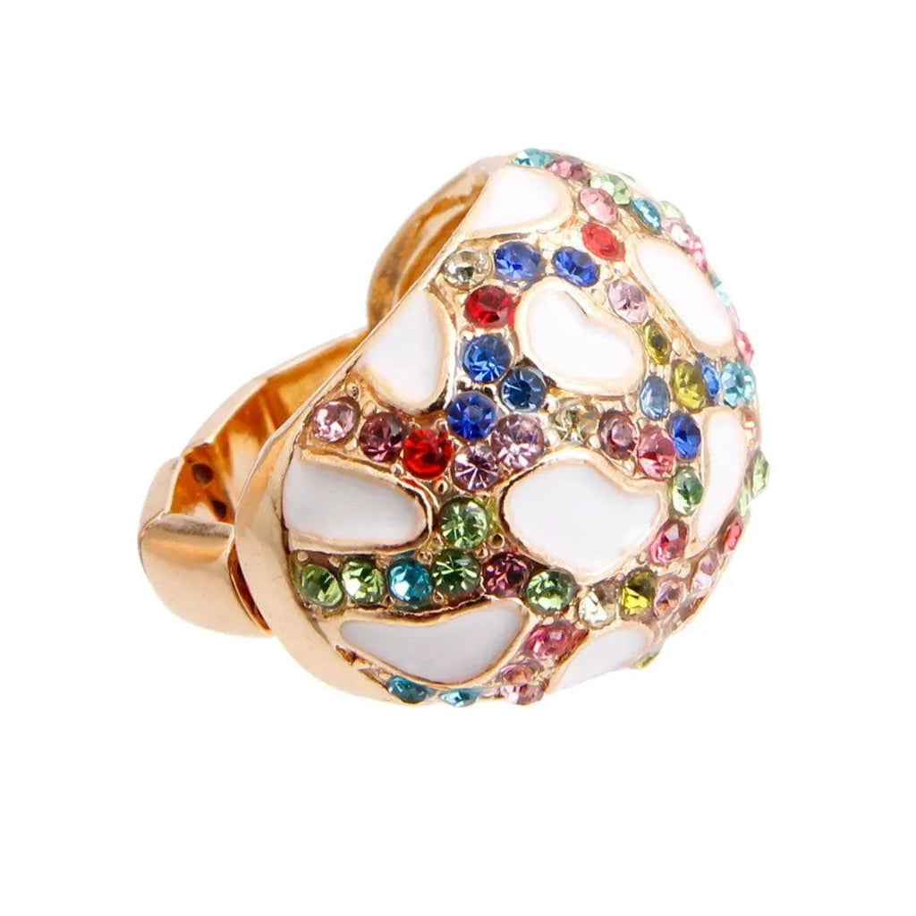 Colorful Dome Ring: Elevate Your Look with Vibrant Style
