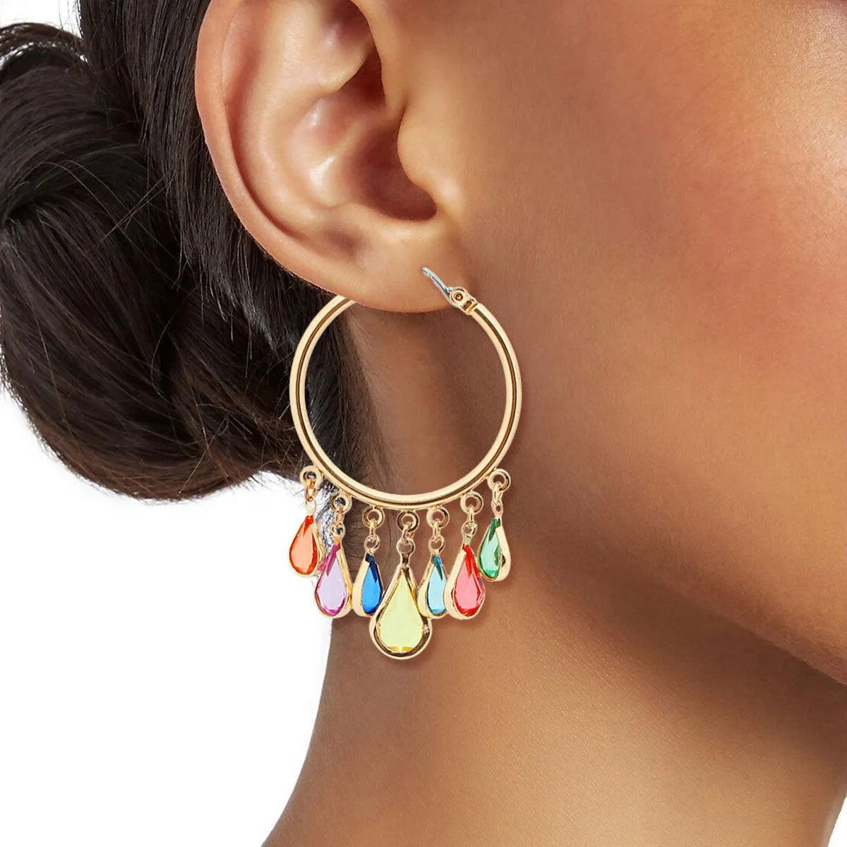 Colorful Teardrop Earrings to Liven Up Your Look Jewelry Bubble