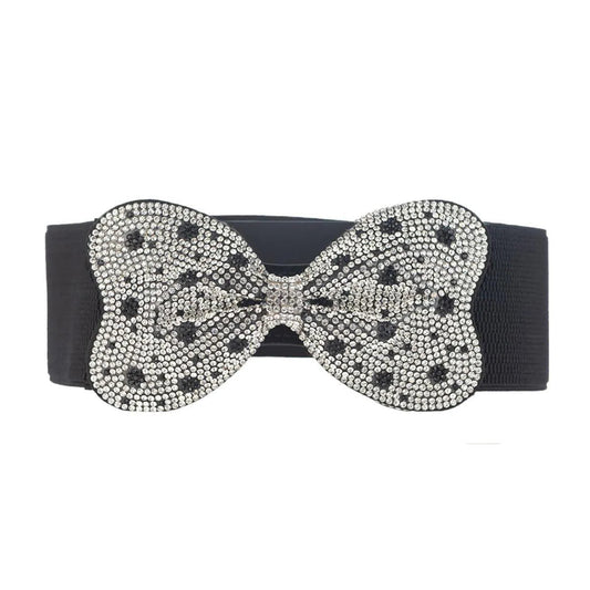 Complete the Look, Ladies Dotted Bow Belt Jewelry Bubble