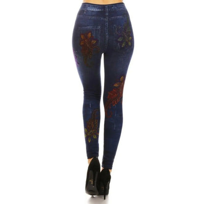 Cozy & Chic: Shop Floral Print Jeggings Today! Jewelry Bubble