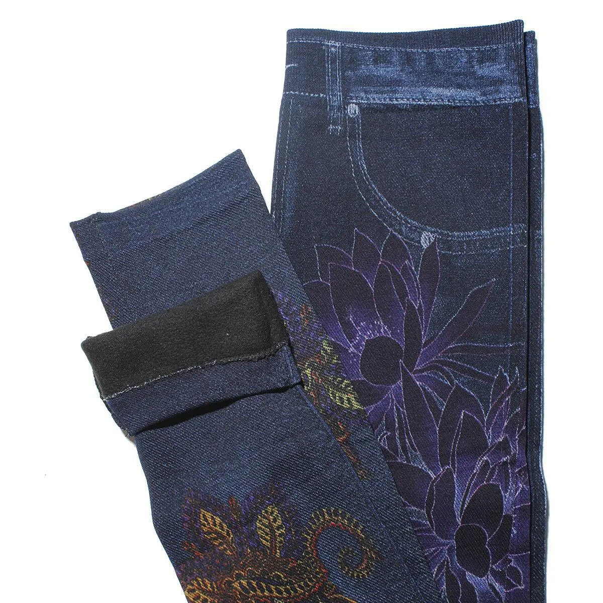 Cozy & Chic: Shop Floral Print Jeggings Today! Jewelry Bubble