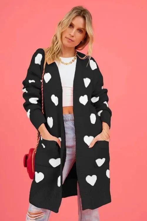 Cozy Open-Front Cardigan: Cute Patterns for Fashionable Women