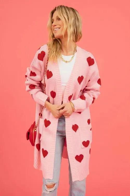 Cozy Open-Front Cardigan: Cute Patterns for Fashionable Women