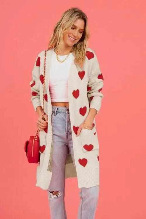 Cozy Open-Front Cardigan: Cute Patterns for Fashionable Women
