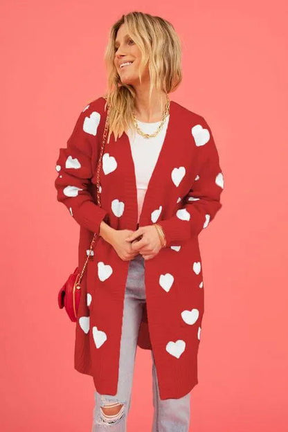 Cozy Open-Front Cardigan: Cute Patterns for Fashionable Women Jewelry Bubble