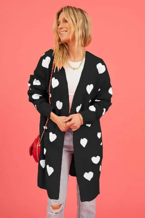 Cozy Open-Front Cardigan: Cute Patterns for Fashionable Women Jewelry Bubble