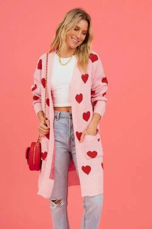 Cozy Open-Front Cardigan: Cute Patterns for Fashionable Women