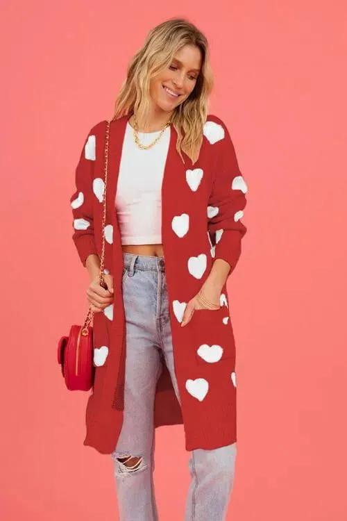 Cozy Open-Front Cardigan: Cute Patterns for Fashionable Women