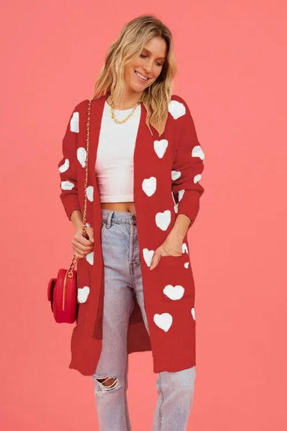 Cozy Open-Front Cardigan: Cute Patterns for Fashionable Women Jewelry Bubble