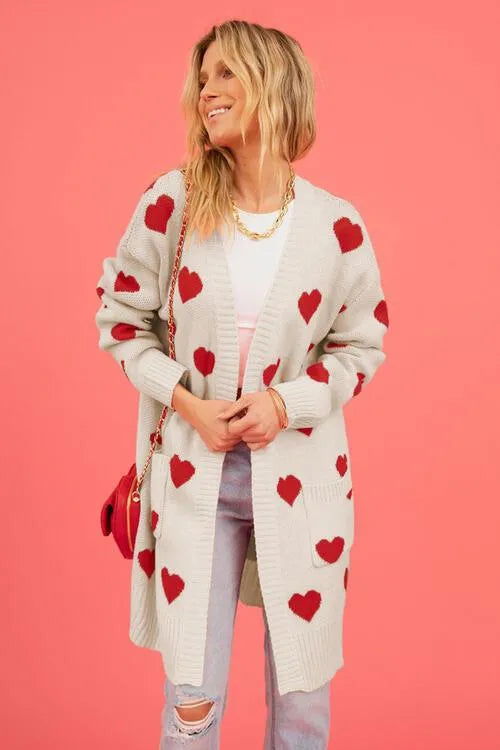 Cozy Open-Front Cardigan: Cute Patterns for Fashionable Women Jewelry Bubble