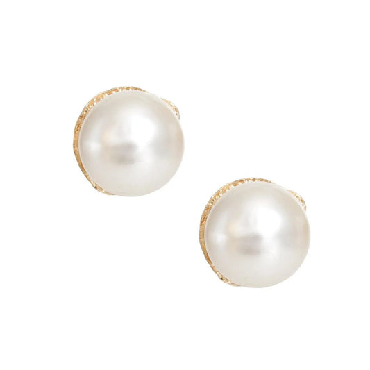 Cream Bauble Pearl Stud Earrings versatile, Turn heads with a bold and statement-making look Pinktown