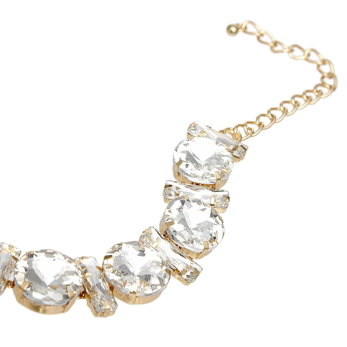 Crystal Collar Necklace Set - Sparkling Elegance for Your Wardrobe