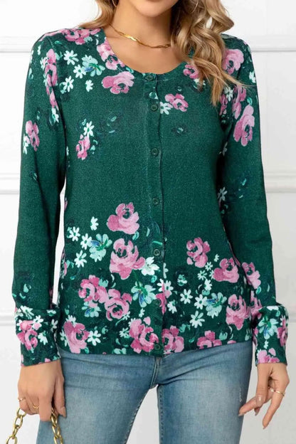 Cute Floral Button Cardigan: Perfect for Spring Looks! Jewelry Bubble