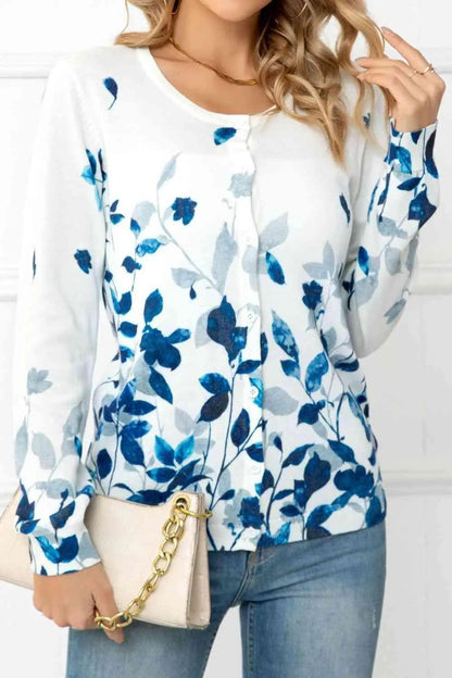 Cute Floral Button Cardigan: Perfect for Spring Looks! Jewelry Bubble