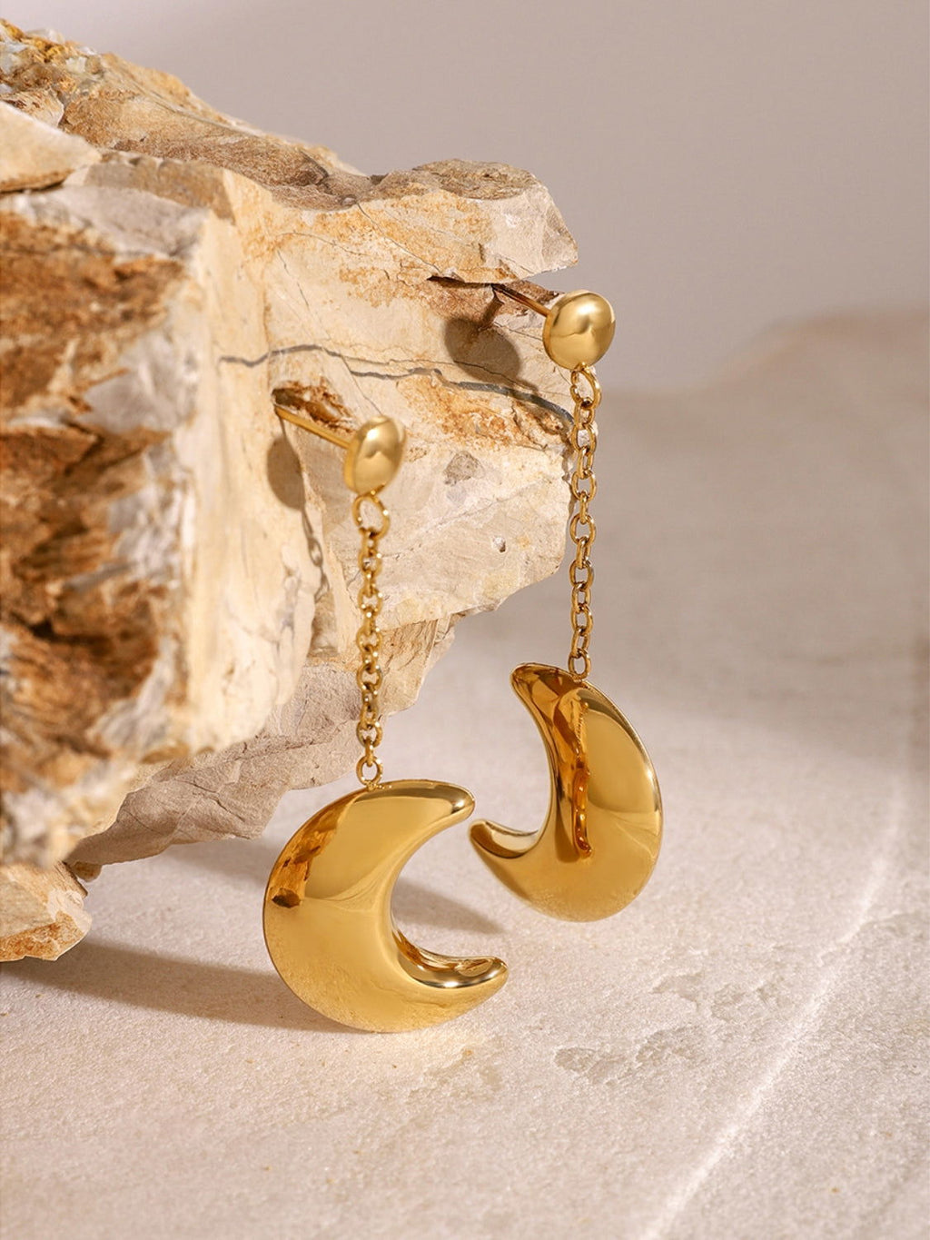 Dangle Crescent Moon Earrings for Women Jewelry Bubble