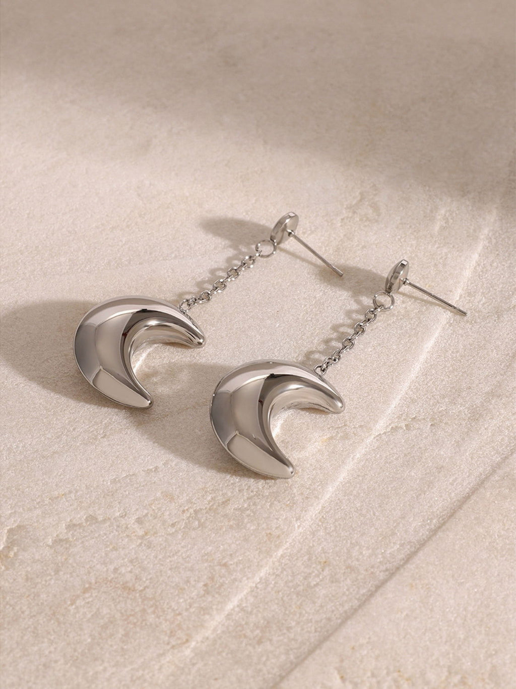 Dangle Crescent Moon Earrings for Women Jewelry Bubble