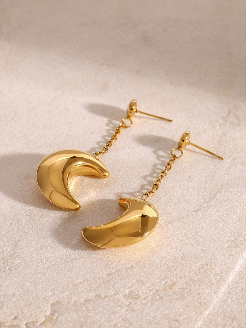 Dangle Crescent Moon Earrings for Women Jewelry Bubble