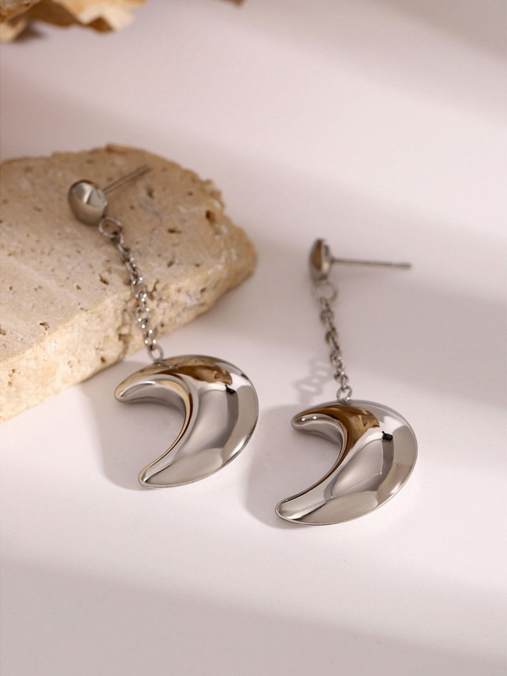 Dangle Crescent Moon Earrings for Women Jewelry Bubble