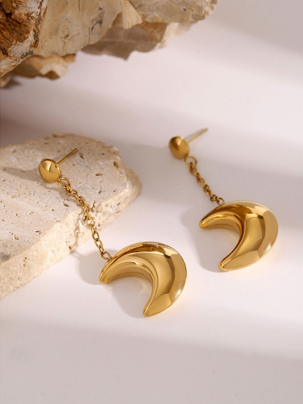 Dangle Crescent Moon Earrings for Women Jewelry Bubble
