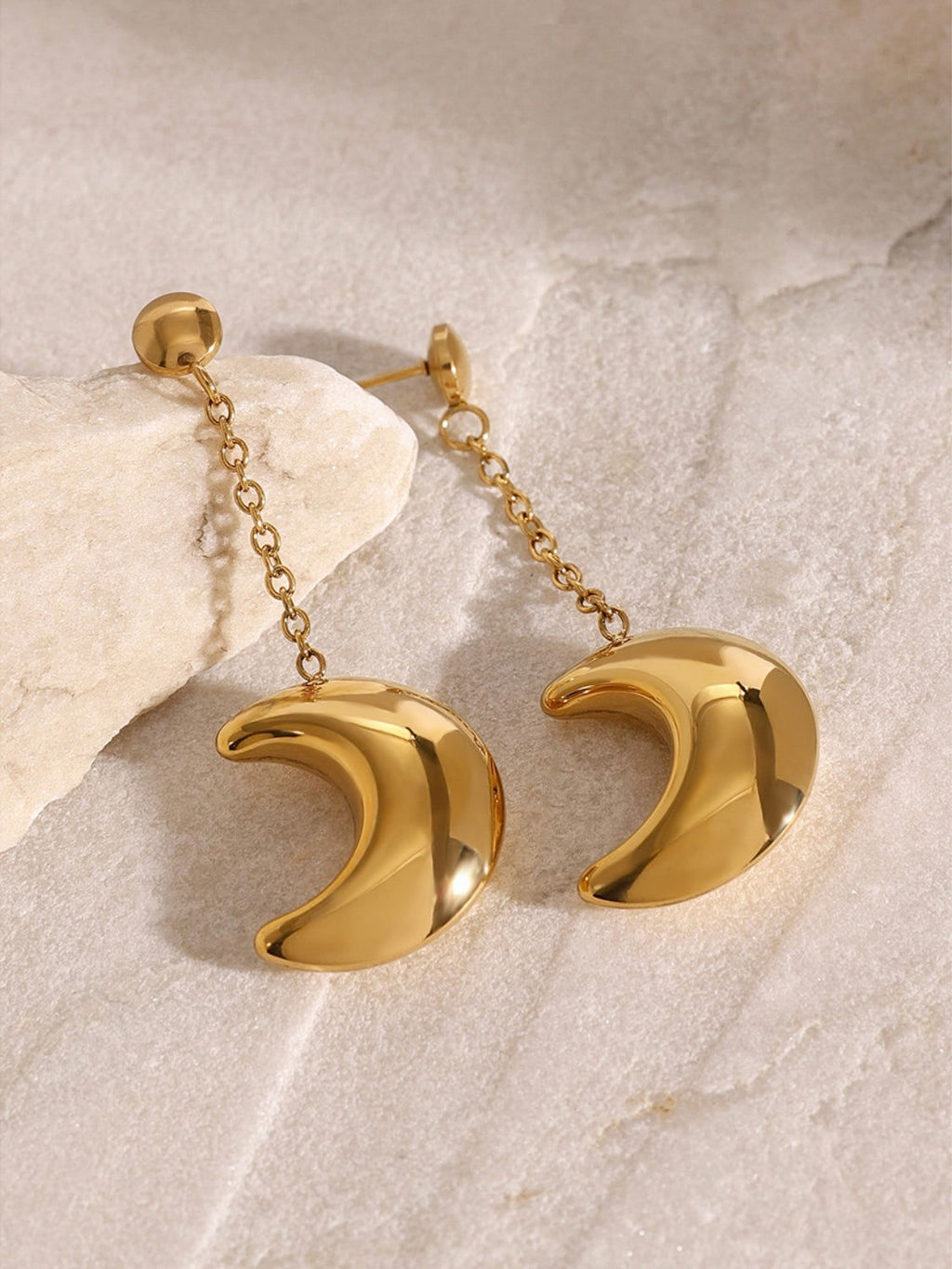 Dangle Crescent Moon Earrings for Women Jewelry Bubble