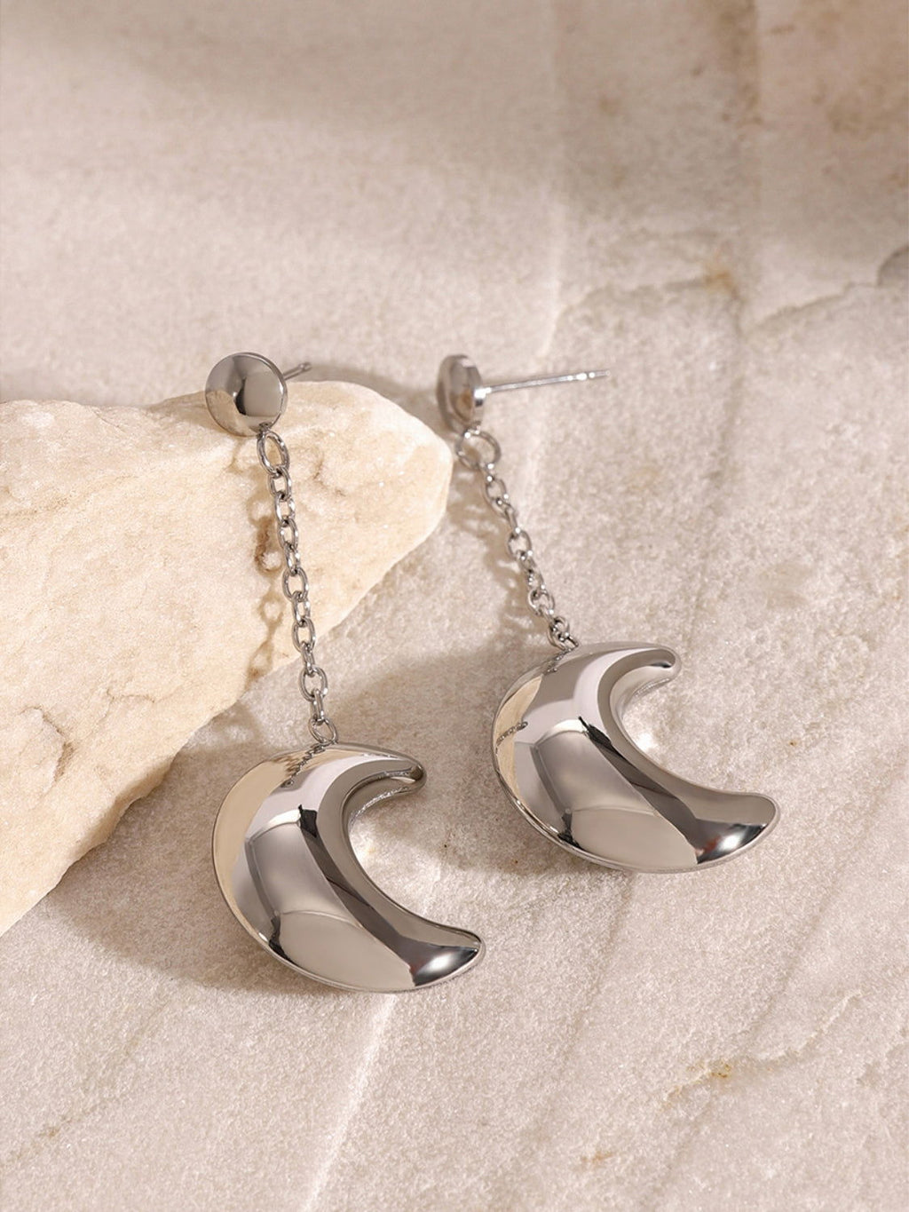 Dangle Crescent Moon Earrings for Women Jewelry Bubble
