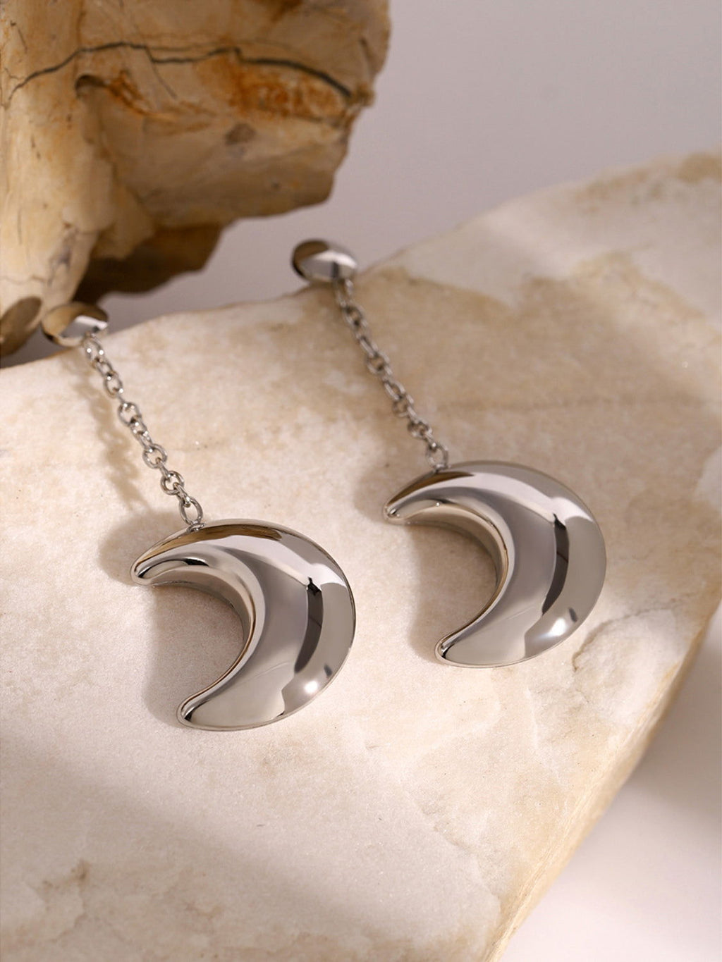 Dangle Crescent Moon Earrings for Women Jewelry Bubble