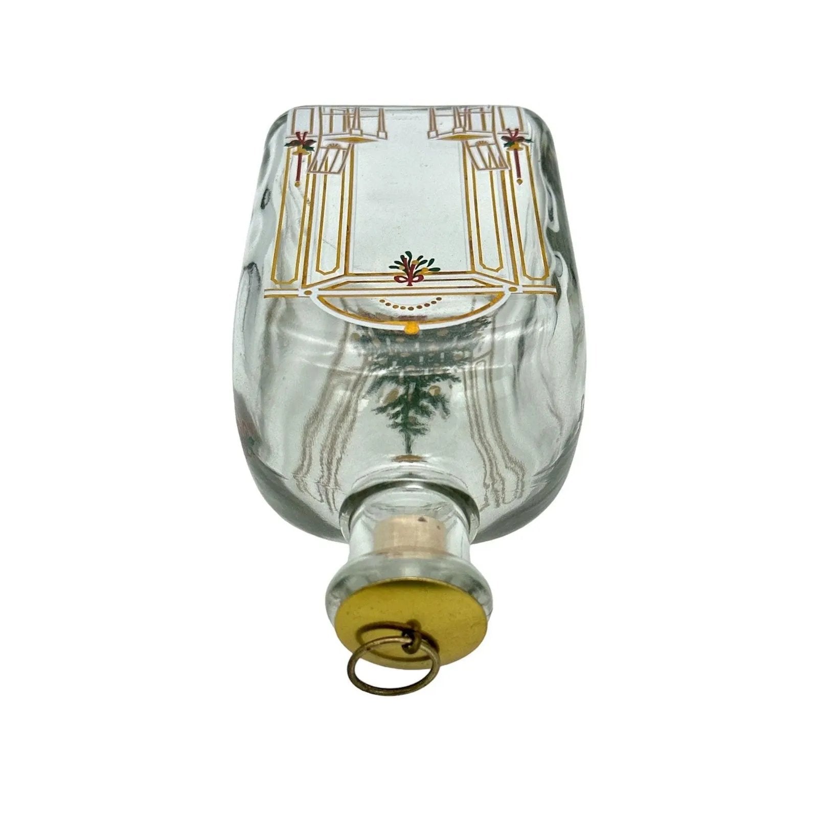 Danish Christmas Decanter: Vintage Holmegaard Art Glass Collectible