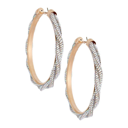 Dazzle Everyone: Aurora Borealis Shimmer Hoop Earrings You Need Now! Jewelry Bubble