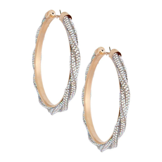 Dazzle Everyone: Aurora Borealis Shimmer Hoop Earrings You Need Now! Jewelry Bubble