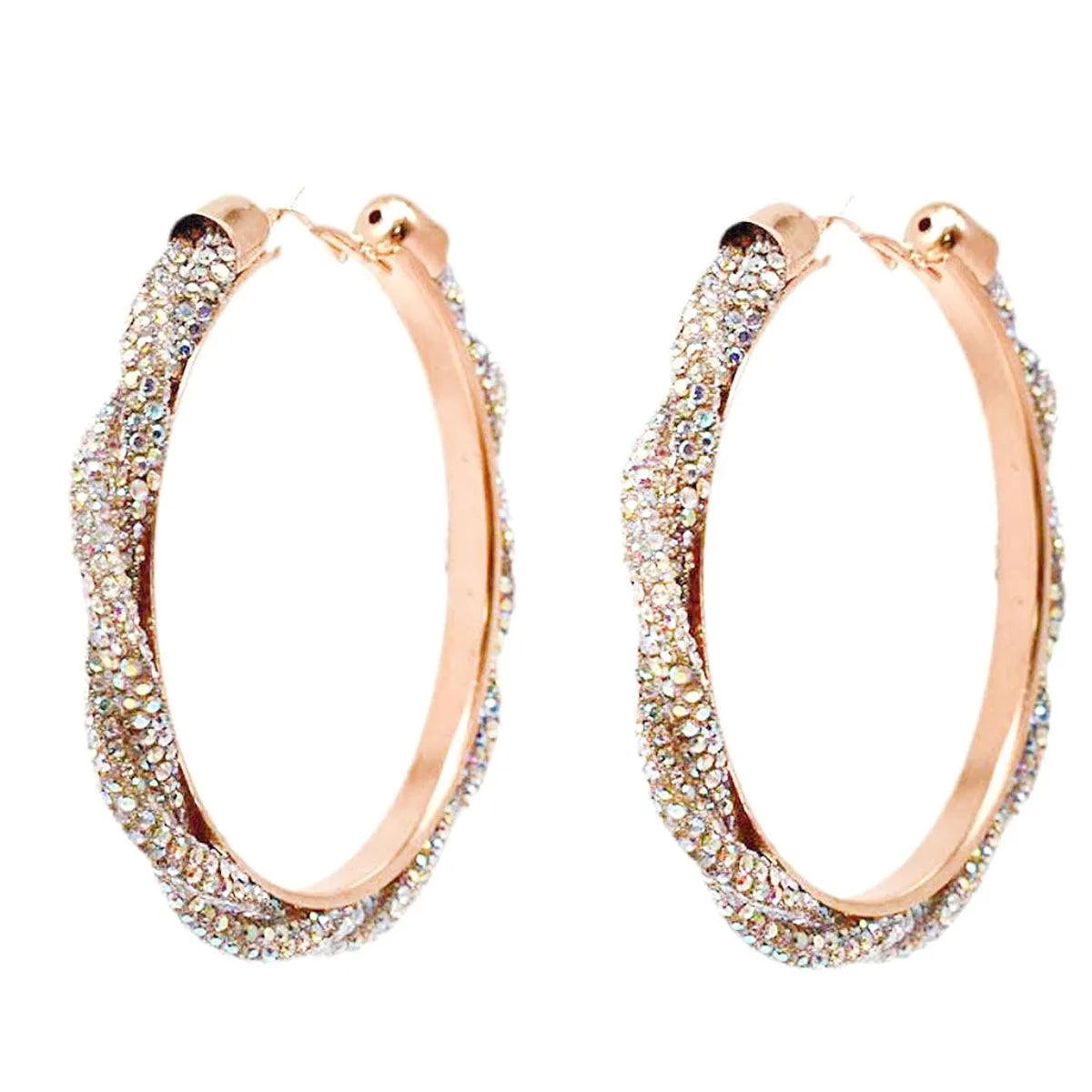 Dazzle Everyone: Aurora Borealis Shimmer Hoop Earrings You Need Now! Jewelry Bubble