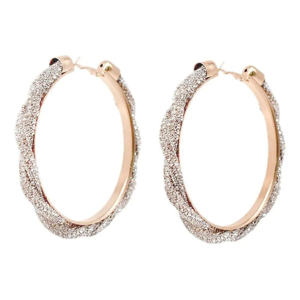 Dazzle Everyone: Clear Shimmer Hoop Earrings You Need Now!