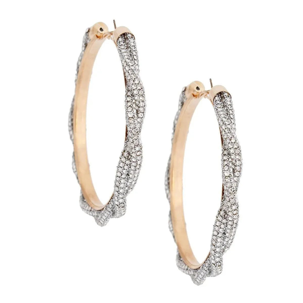 Dazzle Everyone: Clear Shimmer Hoop Earrings You Need Now!