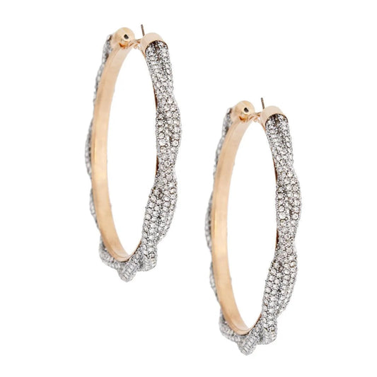 Dazzle Everyone: Clear Shimmer Hoop Earrings You Need Now! Jewelry Bubble