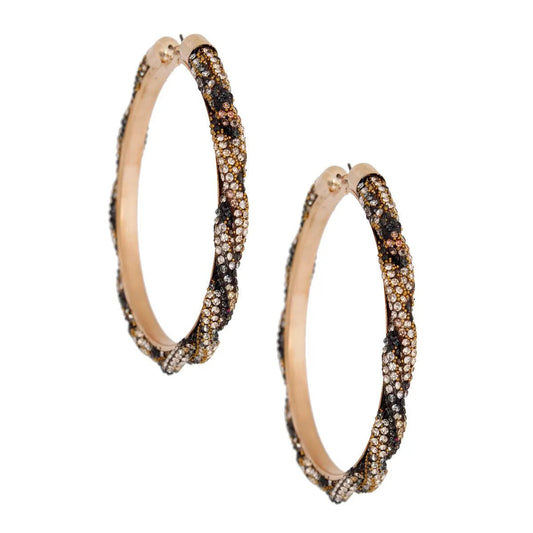 Dazzle Everyone: Leopard Shimmer Hoop Earrings You Need Now! Jewelry Bubble