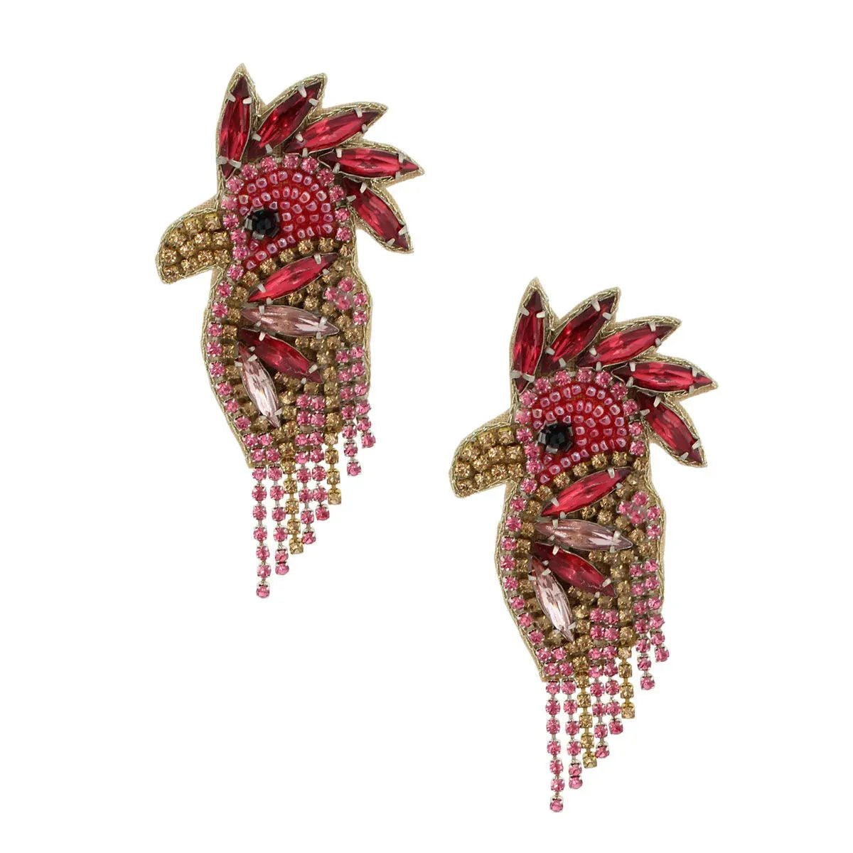 Dazzling Macaw Glitz Earrings – Sparkle and Wow Jewelry Bubble