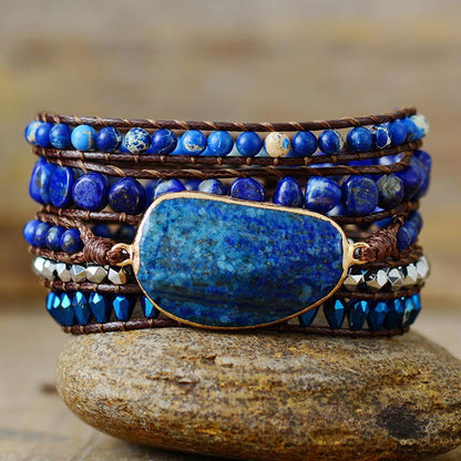 Deep Blue Wrap Bracelet Jewelry Bubble