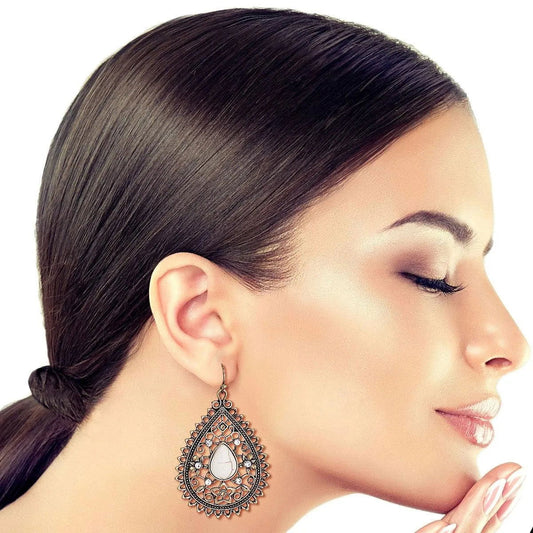 Delicate, Lace-Like Teardrop Earrings for Every Occasion Jewelry Bubble