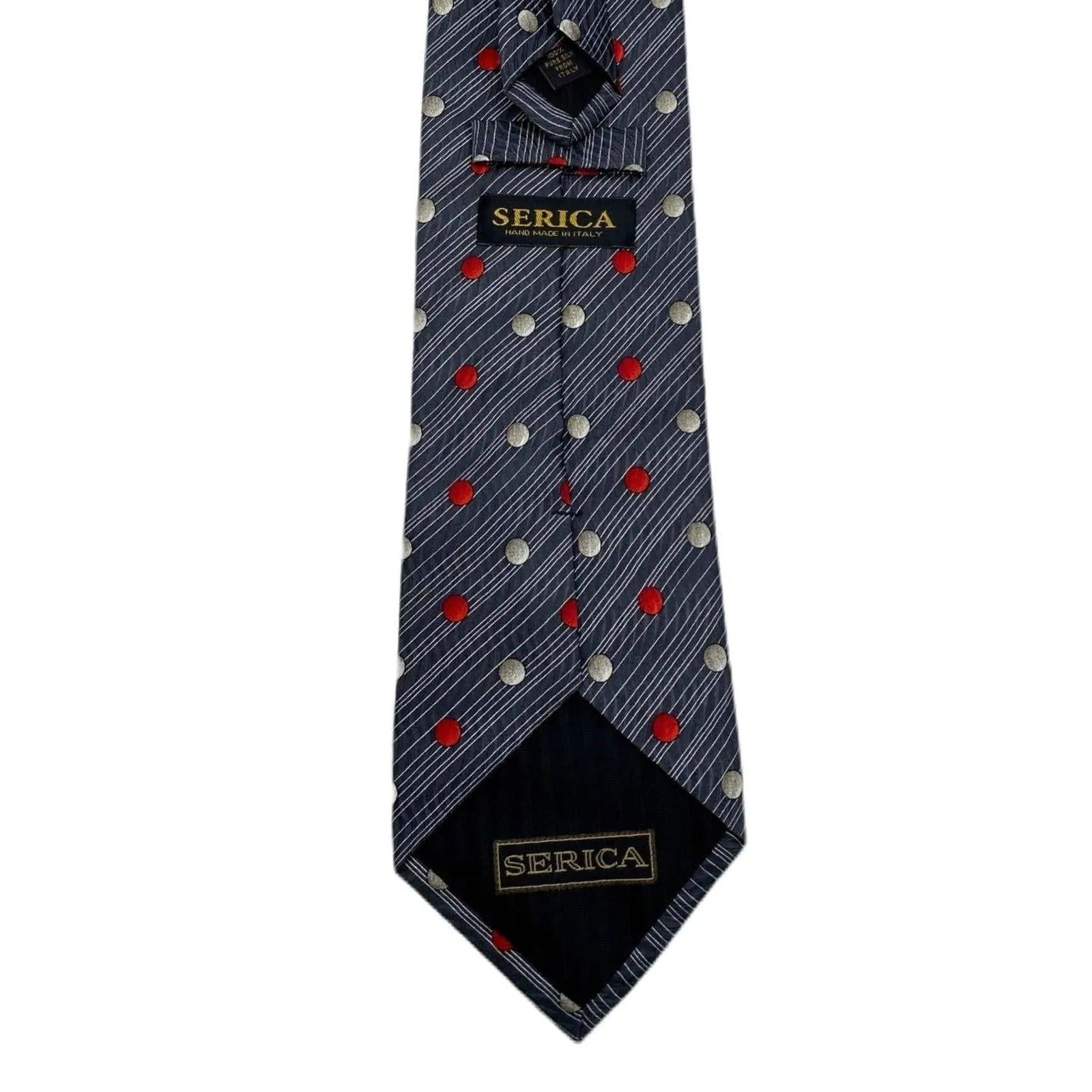 Diagonal Stripes with Dots Mens Tie Jewelry Bubble