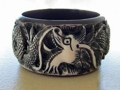 Dimensional dragon bangle intricate design Jewelry Bubble