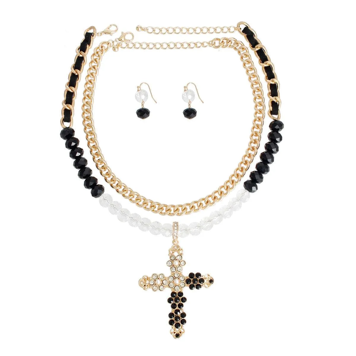 Discover Stylish Cross Necklace Layering Set - Elevate Your Look Today Jewelry Bubble